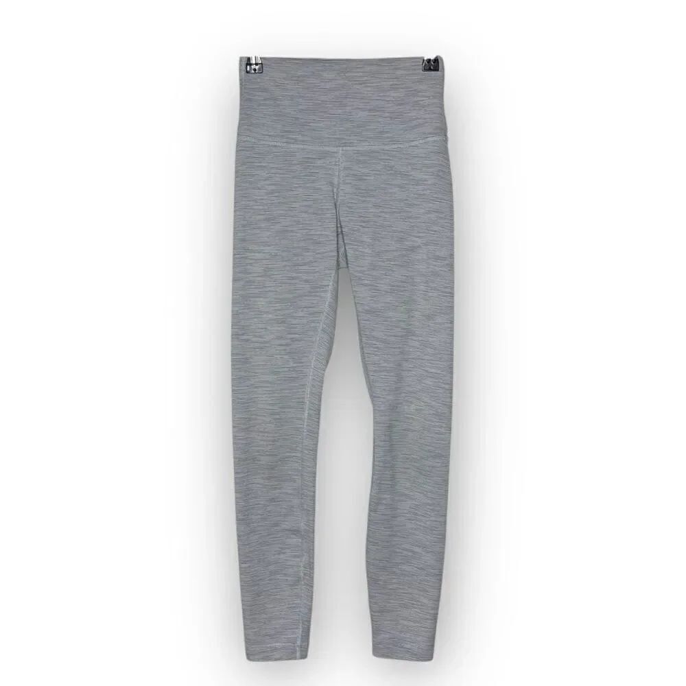 Lululemon Wunder Under Leggings Activewear Pants Light Gray Women’s Size 4